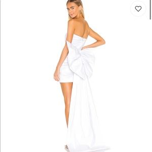Nookie Adore 2Way Dress in White with Detachable Statement Bow - Size 2